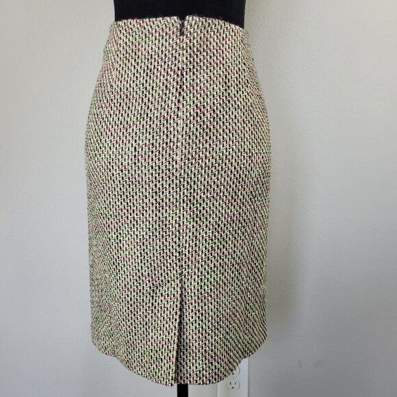 Talbots petites woman’s multicolored cotton blend pencil skirt size 12P - Picture 2 of 11
